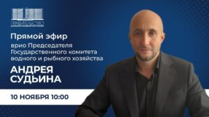 Врио председателя Государственного комитета водного и рыбного хозяйства ДНР Андрей Судьин провел Прямую линию